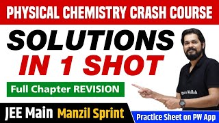 SOLUTIONS in One Shot  Full Chapter Revision  Class 12  JEE Main [upl. by Averir]