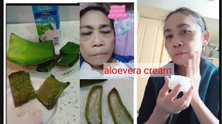 How to make Natural Aloe Vera Eye Patch amp Face Cream [upl. by Nanji]