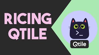 Qtile  Catppuccin  Awesome  Ricing Qtile [upl. by Steffy801]