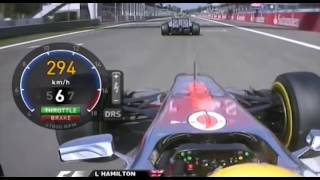 SCHUMACHER vs Hamilton EPIC BATTLE ONBOARD F1 2011 Monza [upl. by Ahtram]