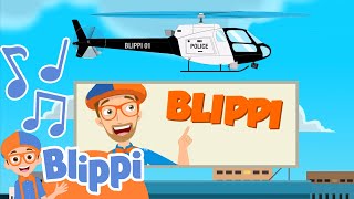 Blippi Helicopter Song 🚁  BLIPPI  Educational Songs For Kids [upl. by Iknarf]