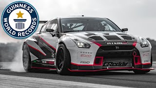 Fastest Drift  Nissan Middle East FZE sets world record [upl. by Marya]