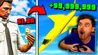 Trading 1 to LUXURY JET in GTA 5 OMG [upl. by Tfat]