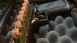 Magnum Research Desert Eagle 50 AE unboxing [upl. by Oisorbma]