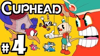 CUPHEAD  Mugman  2 Player CoOp  Gameplay Walkthrough PART 4 “Djimmi amp the Big Bad Bird Dad” [upl. by Constance]