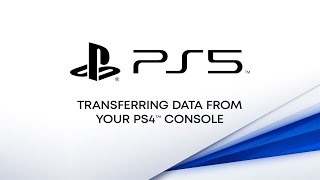 PS5  Transferring Data From Your PS4 Console [upl. by Basham573]