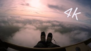 Magic 4k Paragliding Flight above the clouds [upl. by Lon]