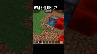 Mincraft waterlogic  minecraft viralvideo memes gaming [upl. by Nalloh]