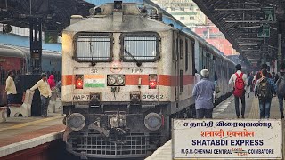 Chennai to Coimbatore by Shatabdi Express  AC Chair Car Onboard Catering amp Vande Bharat Crossings [upl. by Bounds]