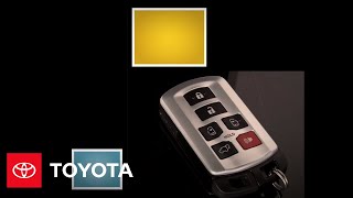 2011  2012 Sienna HowTo Smart Key  Toyota [upl. by Gader]