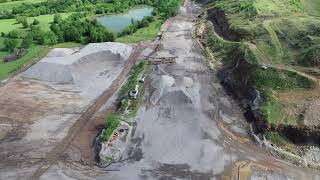 Drone tour of the Atoka Quarry operated by MidStates Materials LLC in Atoka County Oklahoma [upl. by Falzetta423]