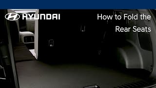 How To Fold The Rear Seats  Hyundai [upl. by Celeste]