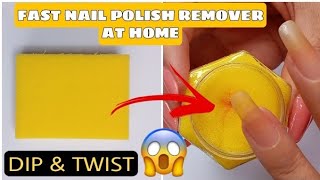 Fast Best Nail Polish Remover at Home  Easy DIY Nail Polish Remover in a Jar [upl. by Gader]