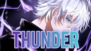 Nightcore  Thunder Lyrics Male version  Gabry Ponte LUMX and Prezioso [upl. by Staffard923]