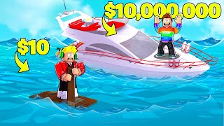 POOR vs RICH Build A Boat To Escape In Roblox [upl. by Ahseenat]