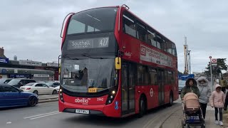 Full Route Visual Route 427  Uxbridge Station to Southall Merrick Road  2562 YX17NVJ [upl. by Ellennahc]