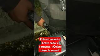 Sargento de la policía es interrogado en redada y se niega a entregar su arma a cabo [upl. by Cunningham776]