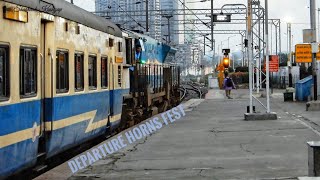 70 in 1 Train DEPARTURE HORN Sounds of Diesel Locomotives  INDIAN RAILWAYS [upl. by Enneiviv555]