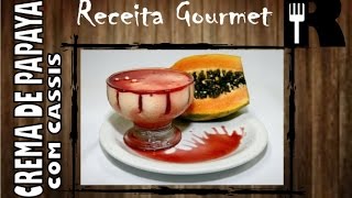 Receita de Creme de papaya com cassis [upl. by Gard]