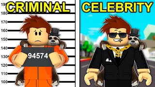 CRIMINAL To CELEBRITY In Roblox Brookhaven [upl. by Anelah926]