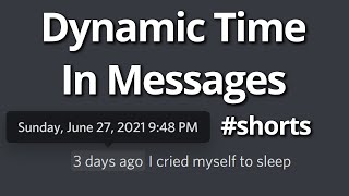 Date and Time  Countdown in Discord About Me shorts [upl. by Bilow143]