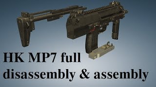 HK MP7 full disassembly amp assembly [upl. by Barcot]