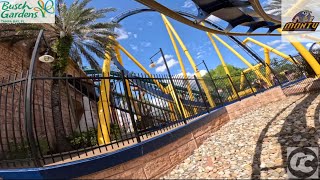 Montu Busch Gardens Tampa  Front Row POV 5k 60fps [upl. by Schweitzer]