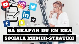 Sociala Medierstrategi GUIDE  Så gör du en bra Sociala Medierstrategi [upl. by Fletch]