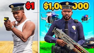 POLICIA de 1 a POLICIA de 1000000 en GTA 5 [upl. by Richman]