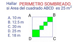 Ejercicio de AREAS y PERIMETROS Resuelto Nivel Secundaria Nivel PreUniversitario [upl. by Mauer219]