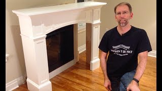 How to Install a Fireplace Mantel woodworking plans available [upl. by Kendal453]