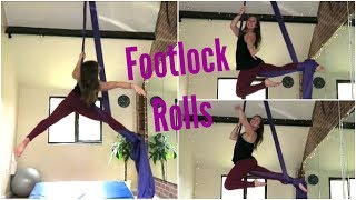 Aerial Silks Footlock Rolls  UNIQUE AERIALISTS [upl. by Yuhas]