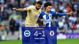 Brighton 41 Chelsea  Premier League Extended Highlights [upl. by Saxet]