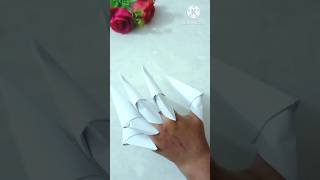 Paper claws craft clawsdiy viralpapershorts 😲😯 [upl. by Nyrhtakyram]