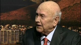 Former President FW de Klerk on unbanning of political parties and Mandelas release [upl. by Luz]