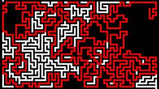 Maze generation with recursive backtracking algorithm [upl. by Gillie]