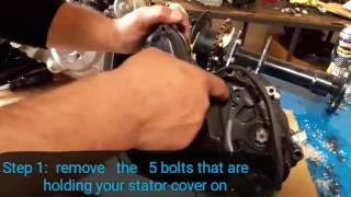 How to remove your 110125cc ATV stator EASY [upl. by Annayehc]