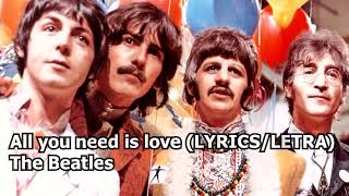 All You Need Is Love Remastered 2009 The Beatles LYRICS LETRA Original [upl. by Mallon]