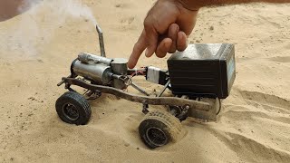 Science Project Homemade American Car  Powerful Mini Engine Car  how to make a car [upl. by Ornas580]