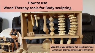 How to use Wood therapy tools  Wood therapy for Fat loss bloating At home body sculpting [upl. by Creath]