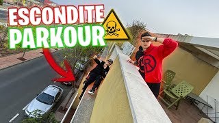 JUGANDO al ESCONDITE PARKOUR más PELIGROSO del MUNDO😱 [upl. by Mllly]