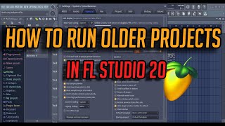 How to run older projects in FL Studio 20  Data content missing fix [upl. by Anir]