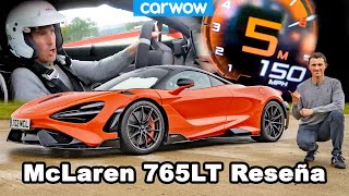 McLaren 765LT reseña ve qué tan rápido es de 0100 160 y 240 kmh  ¡te sorprenderá [upl. by Filia]