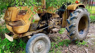 Restoration old SHIBAURA SD2200 plow  Restore and repair old rusty shibaura SD2200 tractors [upl. by Hanway]