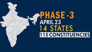 Lok Sabha Elections 2019 States constituencies amp key contenders of phase three [upl. by Suivart]