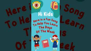 Days of the Week Song  Preschool Learning  Learn 7 Days Name  Week Names  Nursery Rhymes [upl. by Aselehc33]