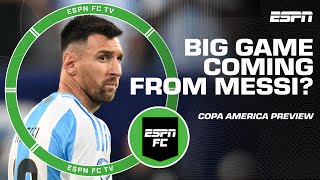 Copa America Preview Do Argentina need Lionel Messi to be the difference vs Colombia  ESPN FC [upl. by Aemat635]