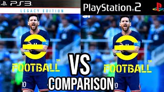 eFootball PES 22 PS3 Vs PS2 [upl. by Grethel]