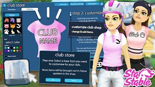 MAKE CUSTOM CLUB OUTFITS amp TACK 🥰 Star Stable Online [upl. by Singer]