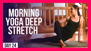 10 min Morning Yoga DEEP Stretch – Day 24 DEEP FULL BODY STRETCH [upl. by Arella]